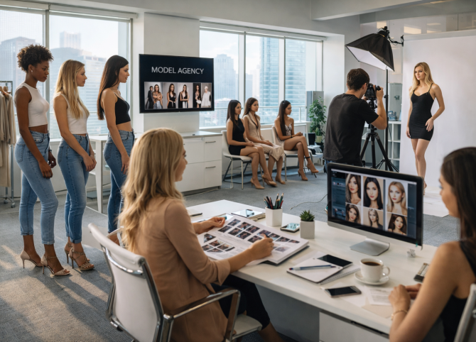 Создание сайта модельного агентства